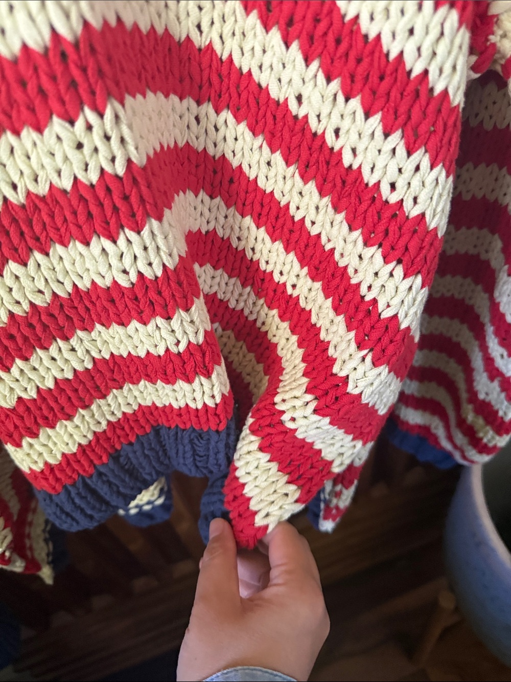 Free People Portland Pullover Vneck Sweater. Size M - Picture 8 of 11